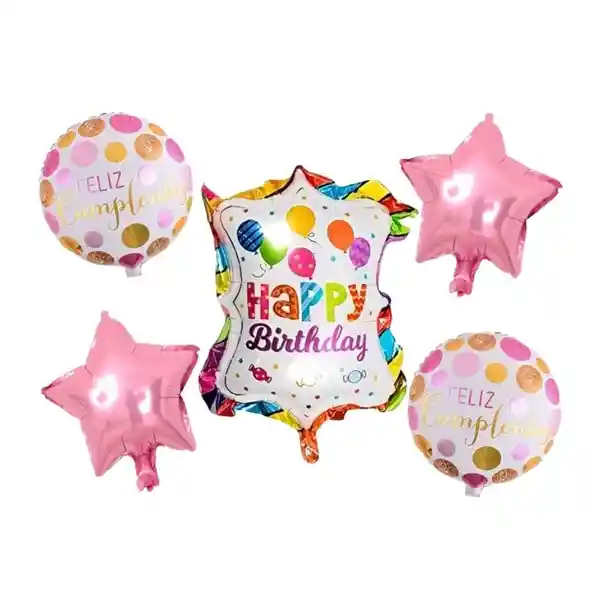 El Tío Bouquet de Globos Happy Birthday 3D GL1240