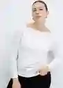 Camiseta Saco Blanco Talla S Mujer Mango
