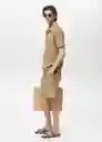 Bermuda Cabrera Beige Talla 42 Hombre Mango