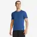 Camiseta Running Transpirable Hombre 100 Azul Talla S Decathlon