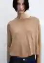 Buzo Jersey Lucca Camel Talla L Mujer Mango