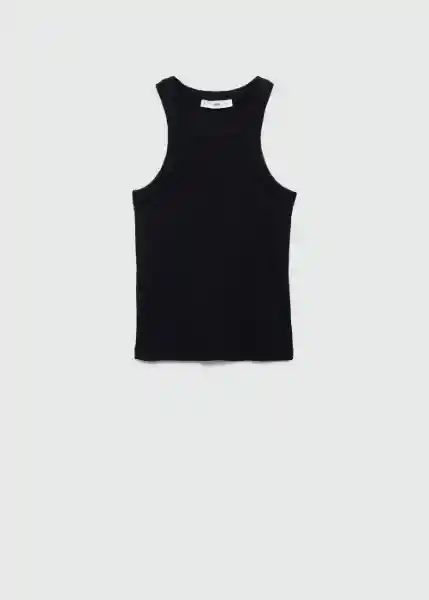 Top Boni Negro Talla L Mujer Mango