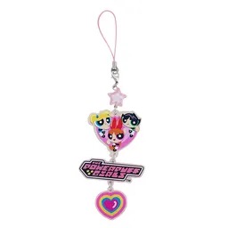 Llavero Con Corazón Serie Las Chicas Superpoderosas Rosa Miniso