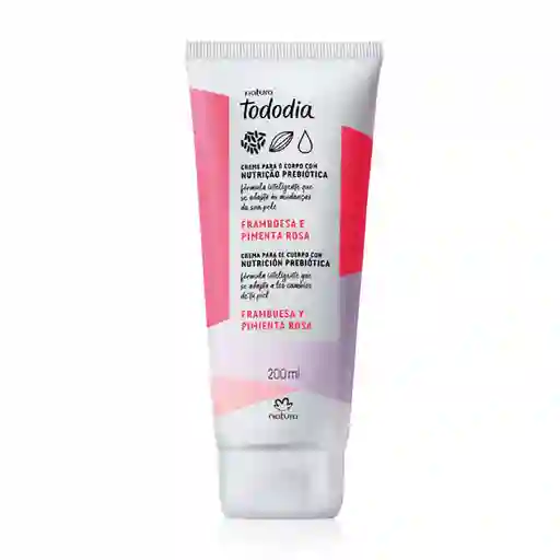 Crema Nutritiva Corporal Frambuesa y Pimienta Rosa Tododia