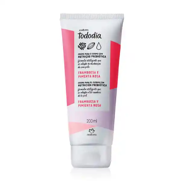 Crema Nutritiva Corporal Frambuesa y Pimienta Rosa Tododia