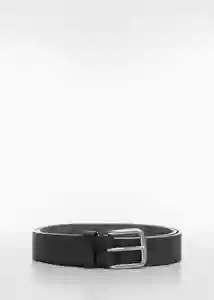 Cinturón Bolonia Negro Talla 91 Hombre Mango