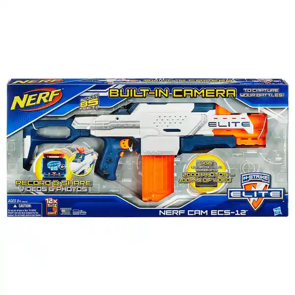 Nerf Pistola Cam Blaster W/Built-In Camera CS-12