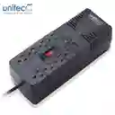 Unitec Regulador Automático de Voltaje 1200va 8 Tomas Protegidas