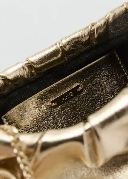 Bolso León Oro Mujer Mango