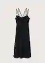 Vestido Roberta Negro Talla Xs Mujer Mango