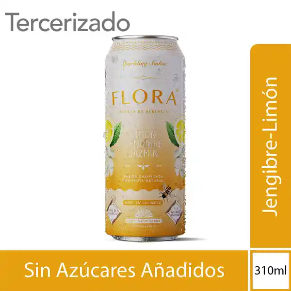 Soda Flora Bebida de Jengibre Limón Jazmín