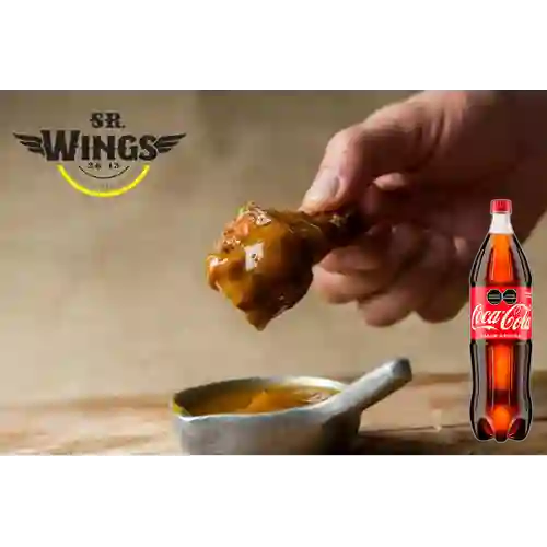 Combo Alas 32 Piezas + Coca Cola Original 1.5 L