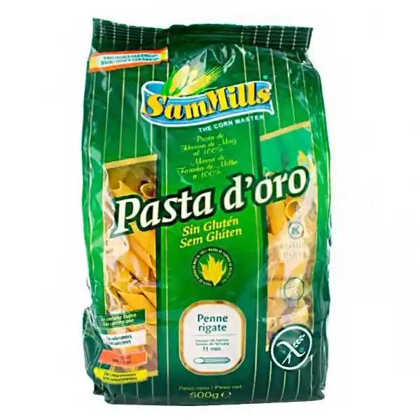 Sammills Pasta Penne Rigate Sin Gluten