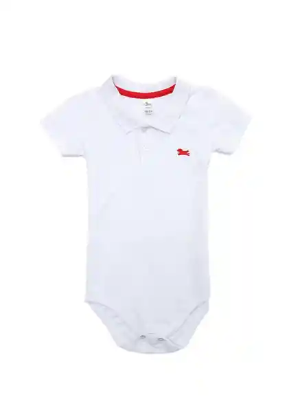 Body Manga Corta Bebé Niño Blanco Talla 6-9 Meses People