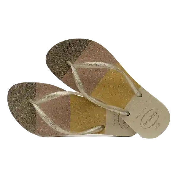 Sandalias Palette Glow Gris Arena Talla 36 4145766 Havaianas