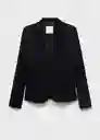 Blazer Americana Paloma Negro Talla 40 Mujer Mango