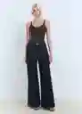 Top Chloe Antracita Talla S Mujer Mango