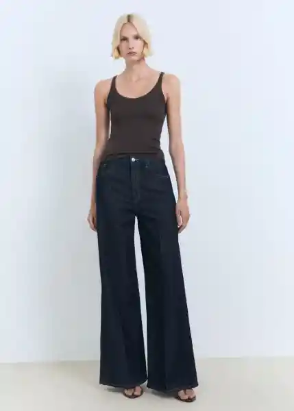 Top Chloe Antracita Talla S Mujer Mango