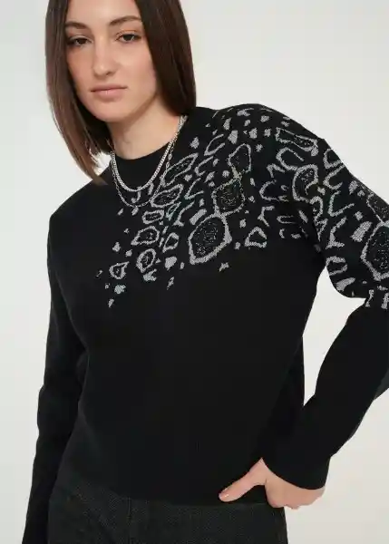 Tejido Mujer Negro Puro Ultraoscuro Talla L 489g012 Naf Naf