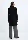 Abrigo Dali Negro Talla L Mujer Mango