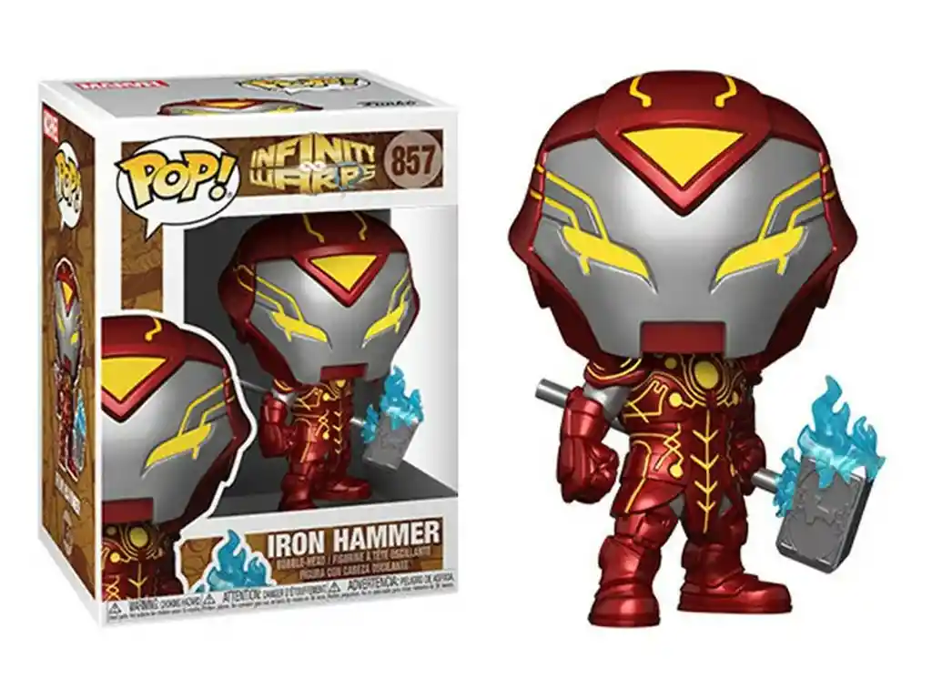 Funko Pop Marvel: Infinity Warps- Iron Hammer Bobblehead Figure