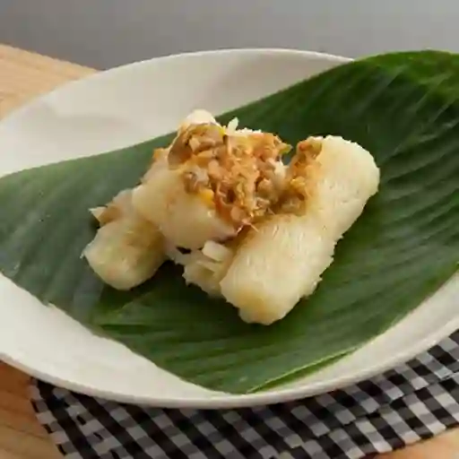 Yuca con hogao