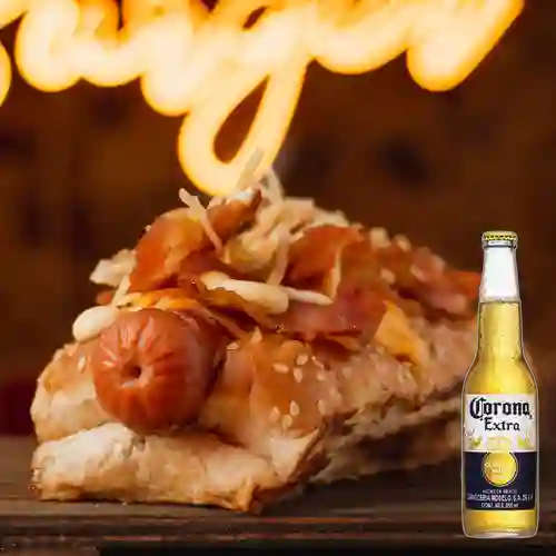 Combo Mr Tocineta + Cerveza Corona Bot. 355ml