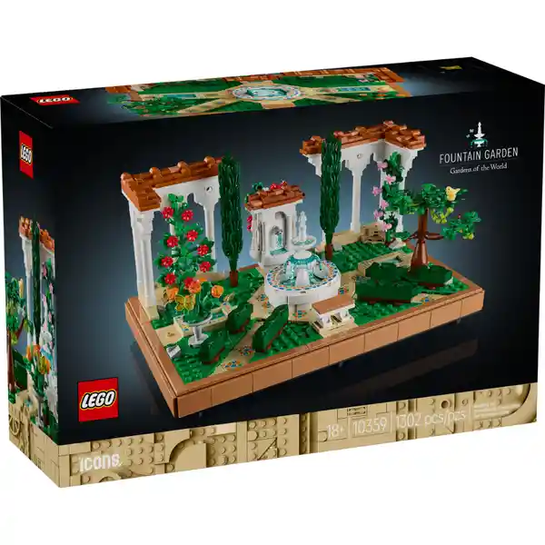 Set Construcción Jardín Con Fuente Lego