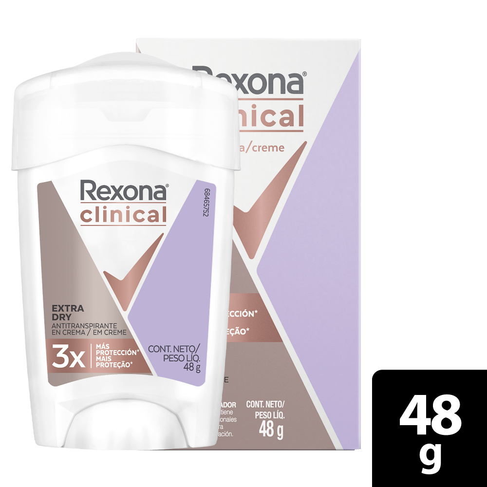 Rexona Clinical Extra Dry Desodorante Barra 48 g