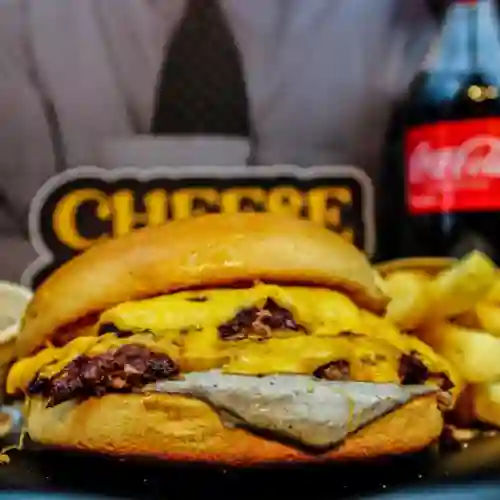 Cheese Burger y Salsa de la Casa