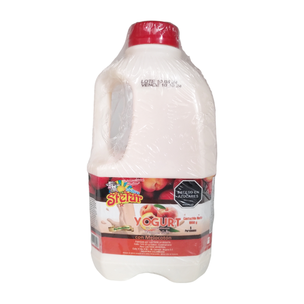 Stelar Yogurt Garrafa Melocoton 1000 ml