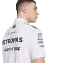 Adidas Camiseta Polo F1 Mercedes Lifestyle Hombre Blanco Talla L