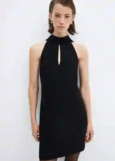 Vestido Charlot Negro Talla XS Mujer Mango