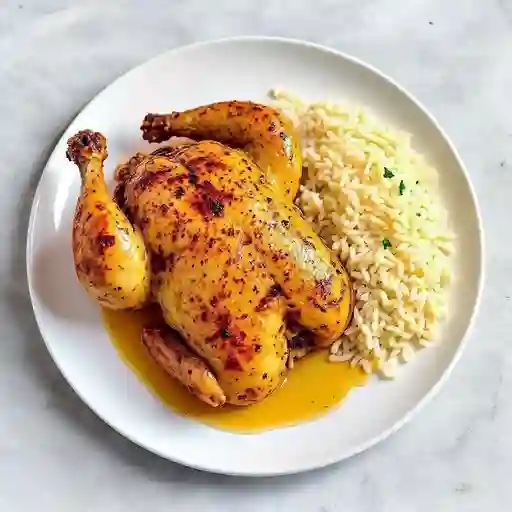 Pollo asado con hierbas