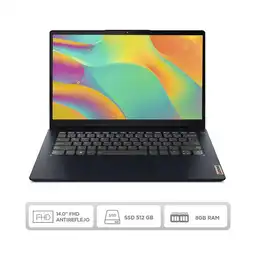 Lenovo Computador Amd Ryzen 3 5300U 8Gb 512Gb SDD Ideapad 3