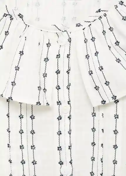 Blusa Roma Crudo Talla 11 Niña Mango