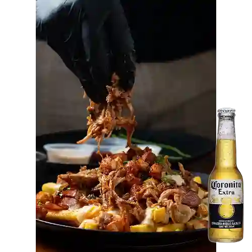 Combo Mini Suprema Fries + Cerveza Coronita Bot. 210ml