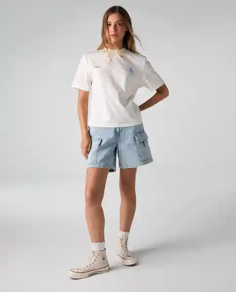 Camiseta Mujer Crudo Talla M 602G004_CRU110606 Americanino