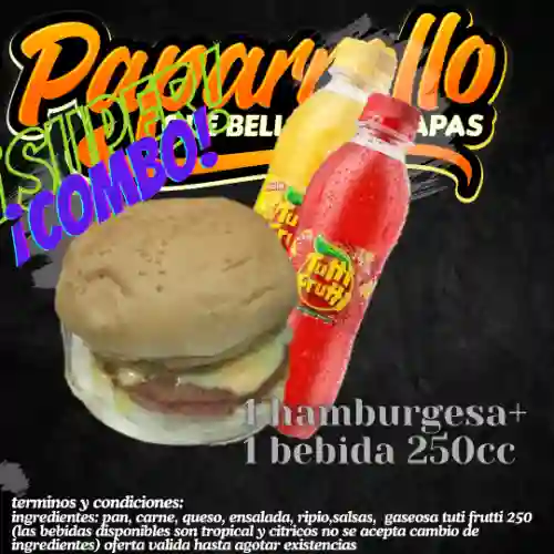 Hamburguesa + Bebida 250ml