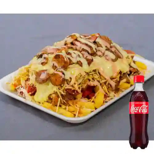 Combo Salchipapa Combinada +Cocacola Orig 400ml