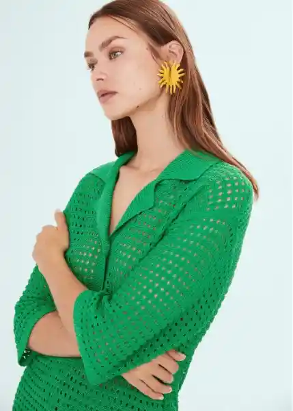 Jersey Guayana Verde Talla M Mujer Mango