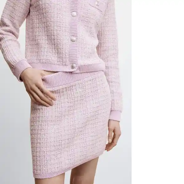 Falda Malvi Malva Talla S Mujer Mango