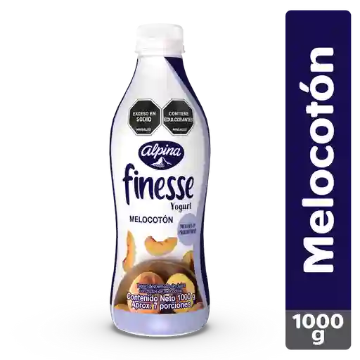 Finesse Yogurt con Probióticos Sabor a Melocotón