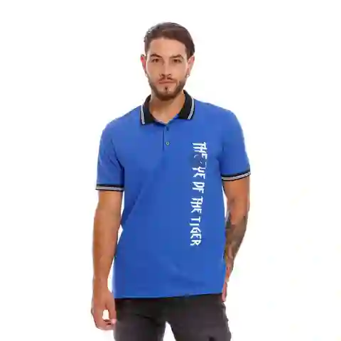 Pilatos Camisa Polo Azul Talla S