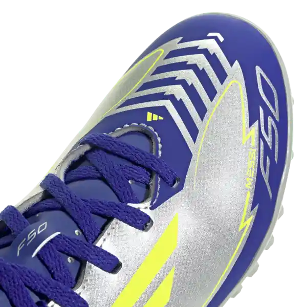 Adidas Guayos F50 Club Tf J Messi Fútbol Unisex Gris Talla 4