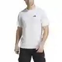 Adidas Camiseta Tr-Es Stretch T Para Hombre Blanco Talla XL
