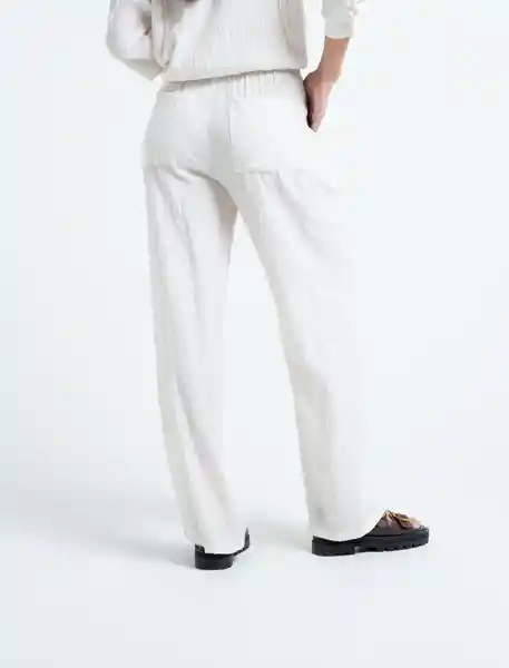  Pantalon Artico Mujer Crudo Danes Claro Talla S Naf-Naf 