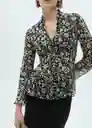 Camisa Briony Negro Talla M Mujer Mango