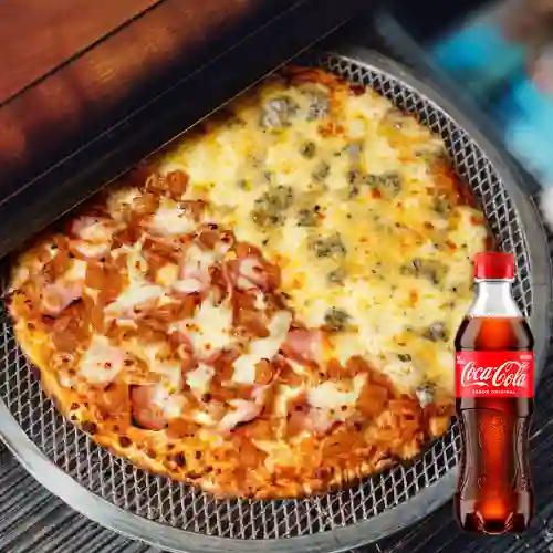 Combo Pizza por Mitades + Coca Cola Original 400 ml
