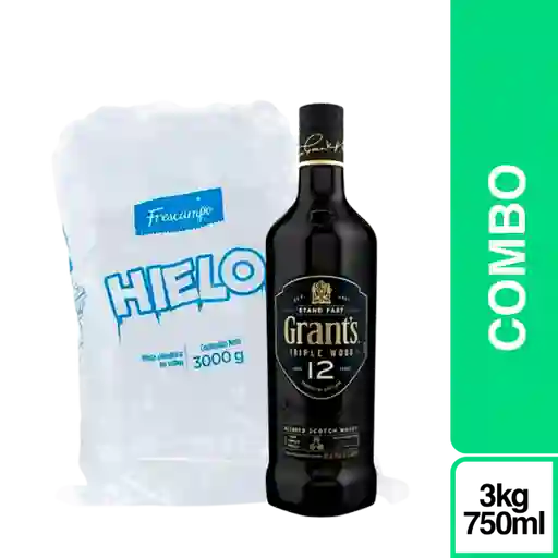 Combo Grants Whisky Triple Wood 12 Years + Hielo